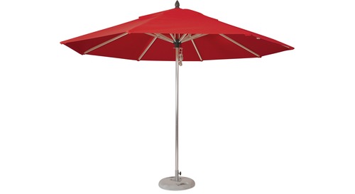 Inlet 3.5m Round Polished Aluminium Outdoor Umbrella Inlet 3.5m Round Polished Aluminium Outdoor Umbrella
